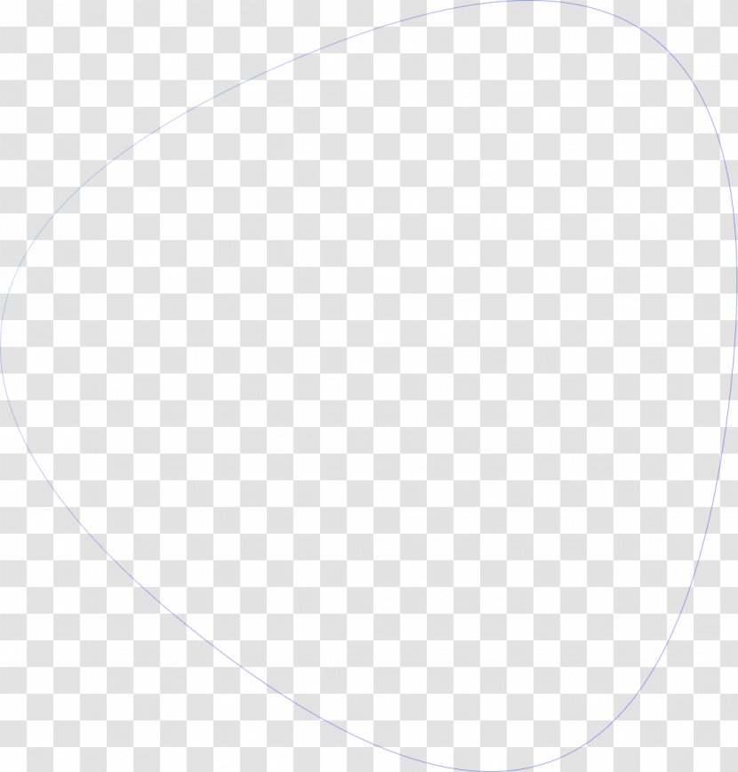 Circle Line Oval - White - Element Transparent PNG