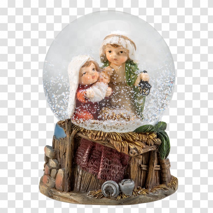 Nativity Scene Christmas Ornament Snow Globes Of Jesus - Kids Transparent PNG