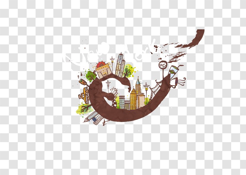 New York City Illustration - Architecture - Graffiti Transparent PNG