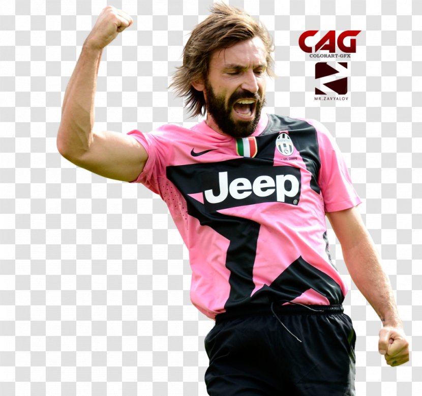 Andrea Pirlo Juventus F.C. Jersey Serie A UEFA Euro 2012 - Alessandro Del Piero - Football Transparent PNG
