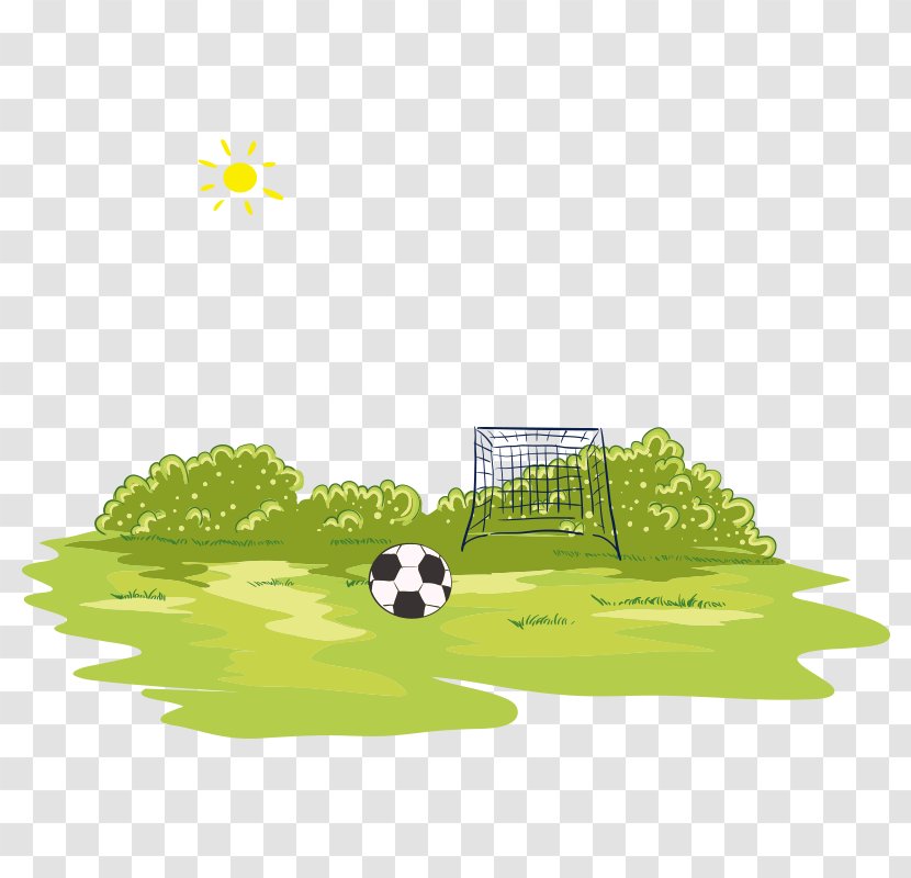 Football Player Pitch Stadium - Meadow - Field Transparent PNG