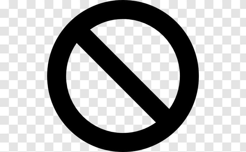 Prohibition In The United States No Symbol - Oval Transparent PNG