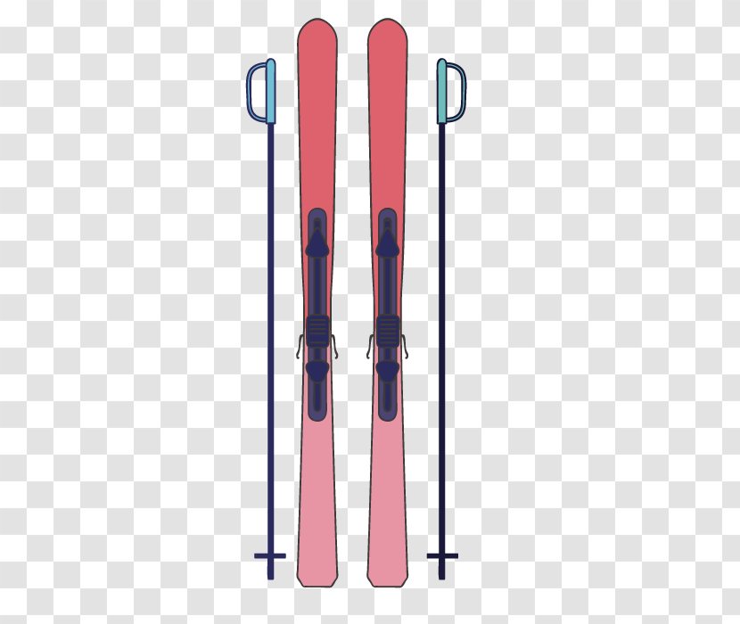 Ski Binding Skiing Euclidean Vector Skiboarding - Snowboard Picture Material Transparent PNG