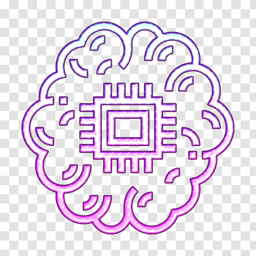 AI Icon Brain Icon Artificial Intelligence Icon Transparent PNG