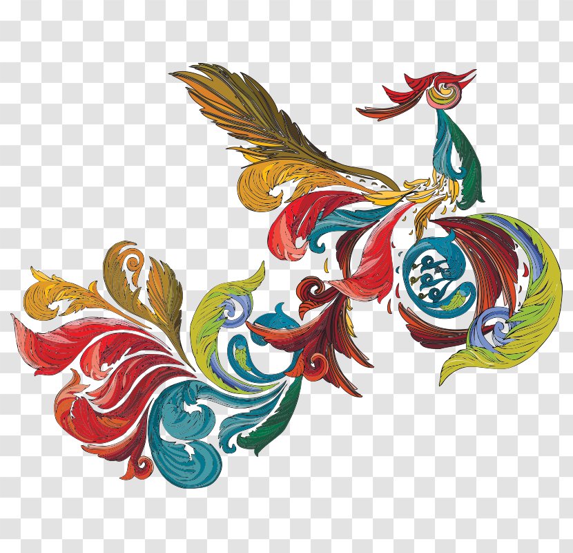 Fenghuang Bird Phoenix - Rooster Transparent PNG
