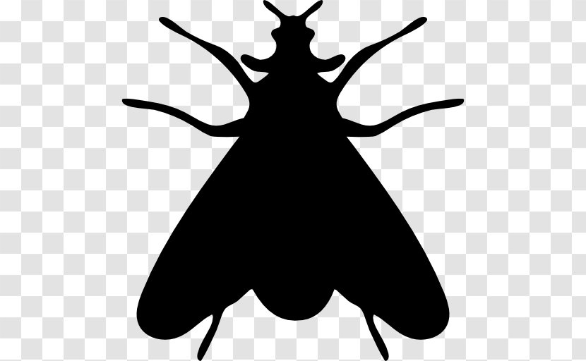 Insect Silhouette Fly - Pollinator Transparent PNG