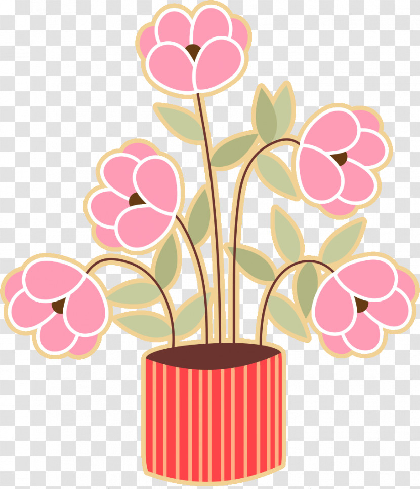 Flower Floral Vase Transparent PNG