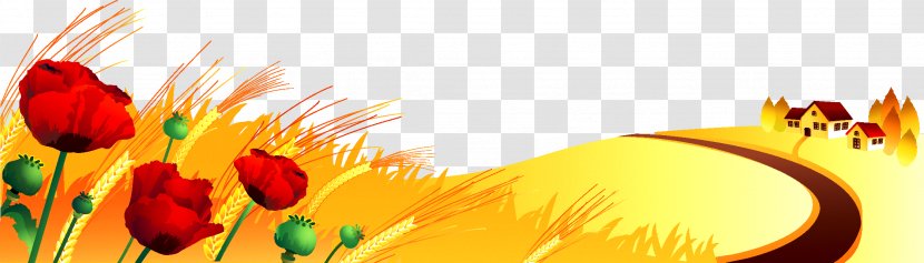 Autumn Season Spring Clip Art - Yellow - Country Road Transparent PNG
