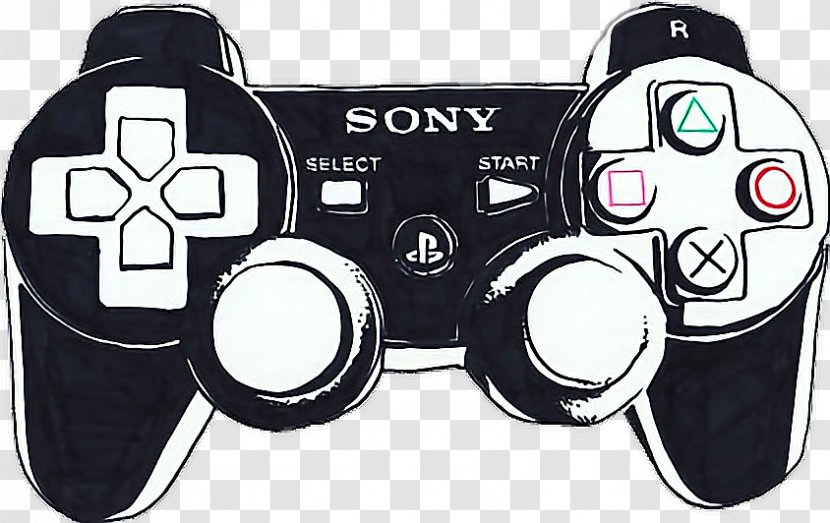 Xbox 360 Controller PlayStation Video Games Game Controllers - Technology - Play Station Drawing Transparent PNG