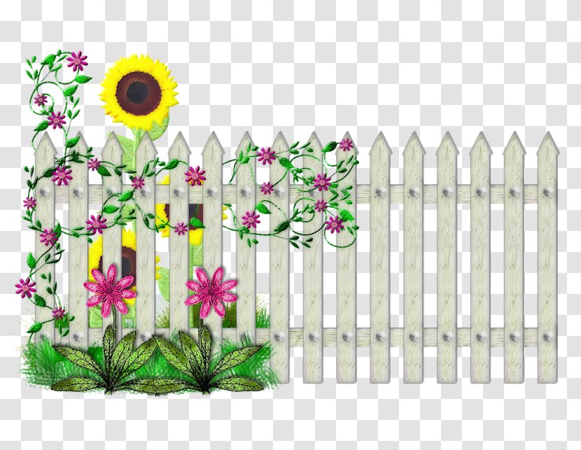 Fence Flower Clip Art Transparent PNG