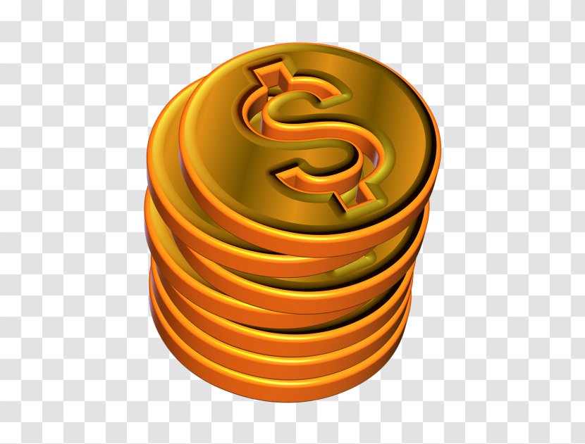 Cartoon Money - Spiral Yellow Transparent PNG