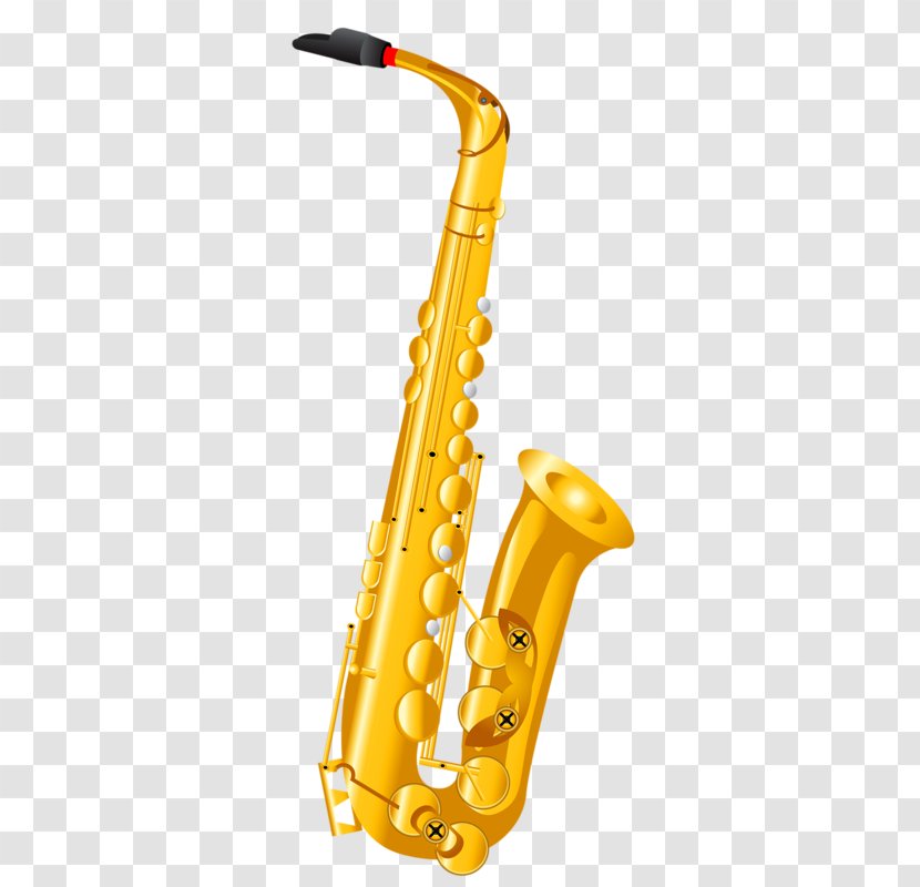 Musical Instrument Saxophone Wind - Flower - Yellow Transparent PNG
