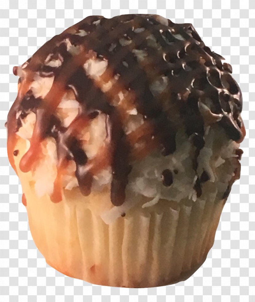 Cupcake Muffin Chocolate Praline Flavor - Dessert - Drizzle Transparent PNG