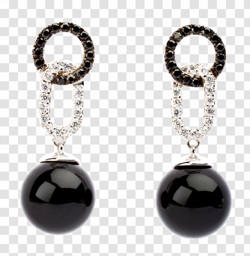Earring Pearl Jewellery Gemstone Onyx - Pearls Transparent PNG