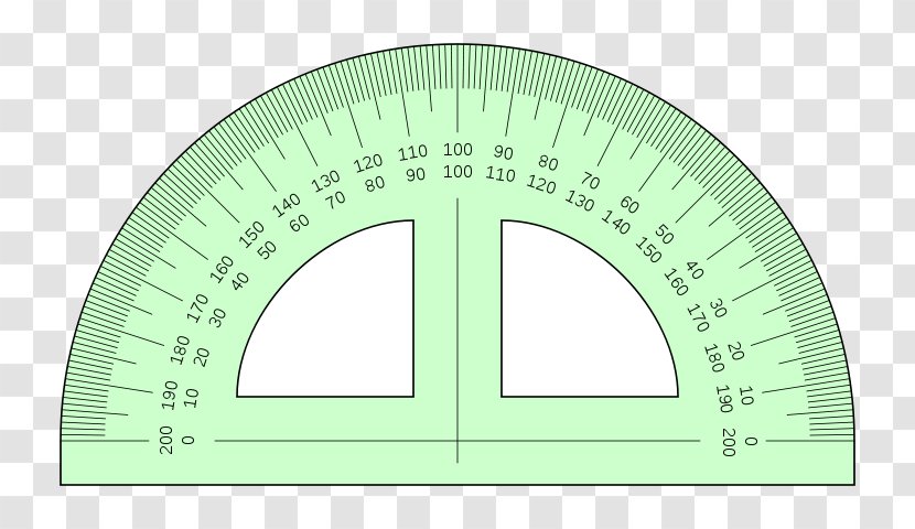 Protractor Drawing Angle Ruler Degree Transparent PNG