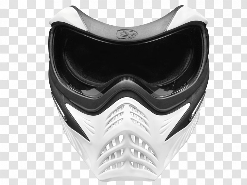 Paintball Mask Barbecue White Goggles - Silhouette - V Transparent PNG