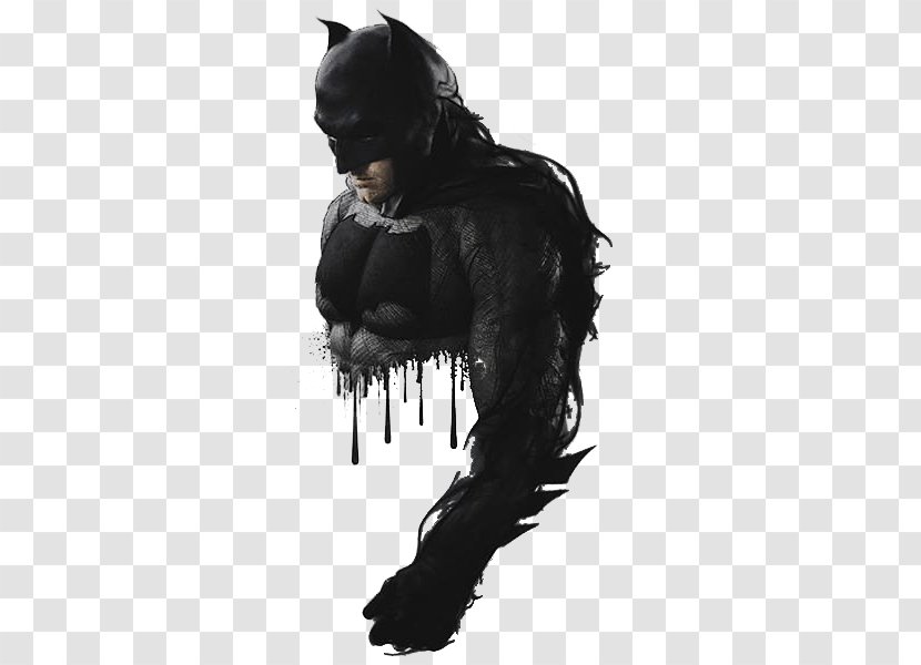 Batman Joker Ink Wash Painting Tattoo - Black And White - Creative Injured Transparent PNG