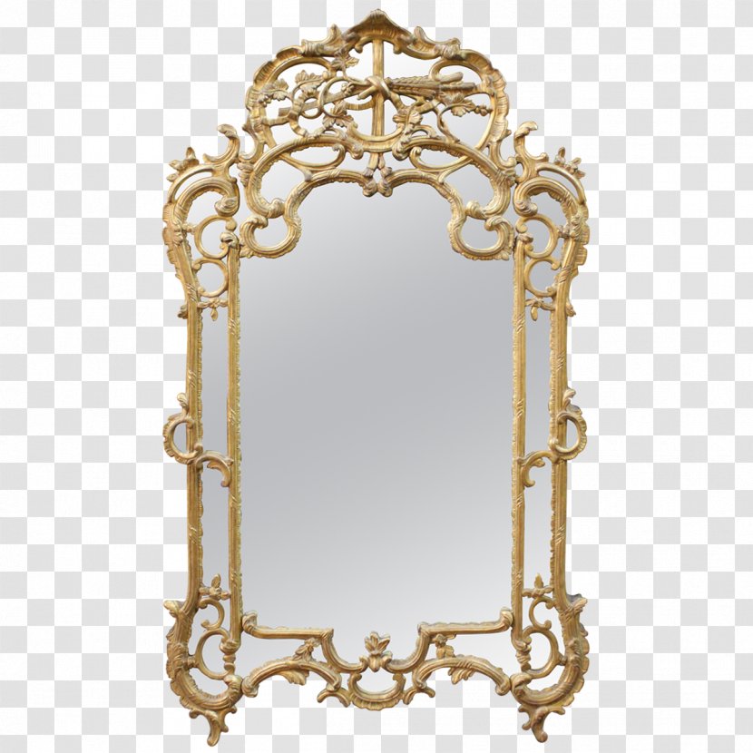 Mirror 01504 Picture Frames Brass Rectangle - Decor Transparent PNG
