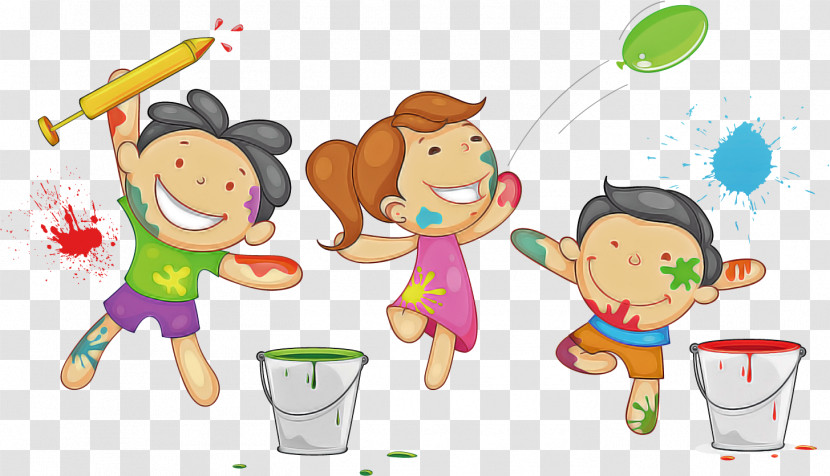 Cartoon Child Sharing Celebrating Play Transparent PNG