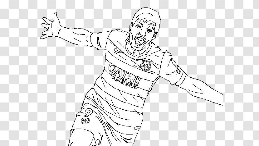 FC Barcelona Coloring Book Drawing Football Player - Frame - Fc Transparent PNG