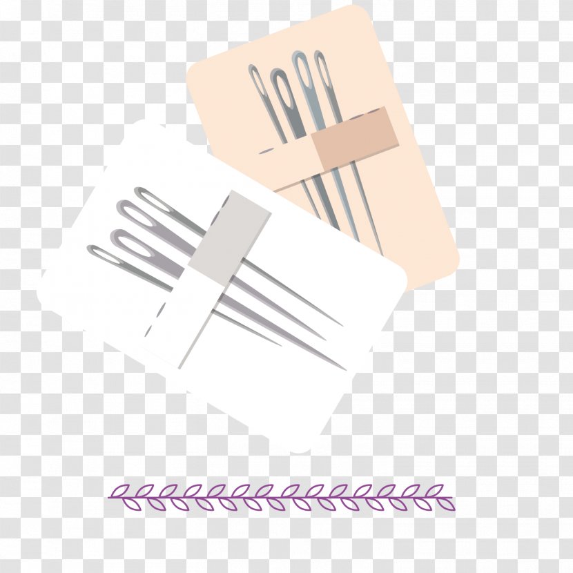 Sewing Needle Knitting Needlework - Fork - Vector Pattern Material And Thread Live Transparent PNG