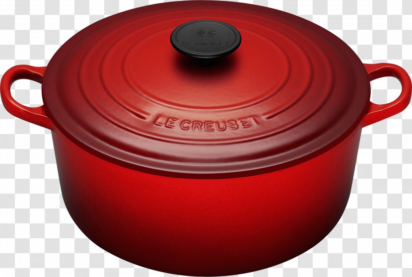 Le Creuset Cast Iron Dutch Oven Casserole Cookware And Bakeware - Product Design - Cooking Pan Image Transparent PNG