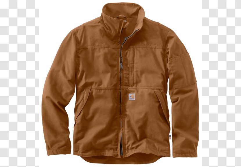 Jacket Carhartt Outerwear Clothing Coat - Brown Transparent PNG