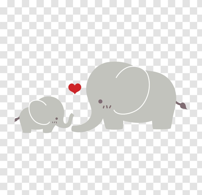 Family Today's Parent Clip Art - Snout - Cute Elephant Transparent PNG