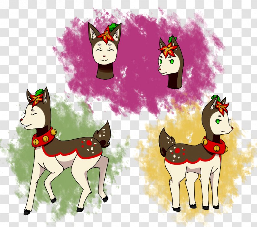 Horse Reindeer Christmas Ornament Cartoon Transparent PNG