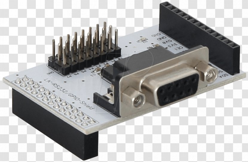 Electrical Connector RS-232 Raspberry Pi Electronics Serial Port - Network Cards Adapters - Watercolor Transparent PNG