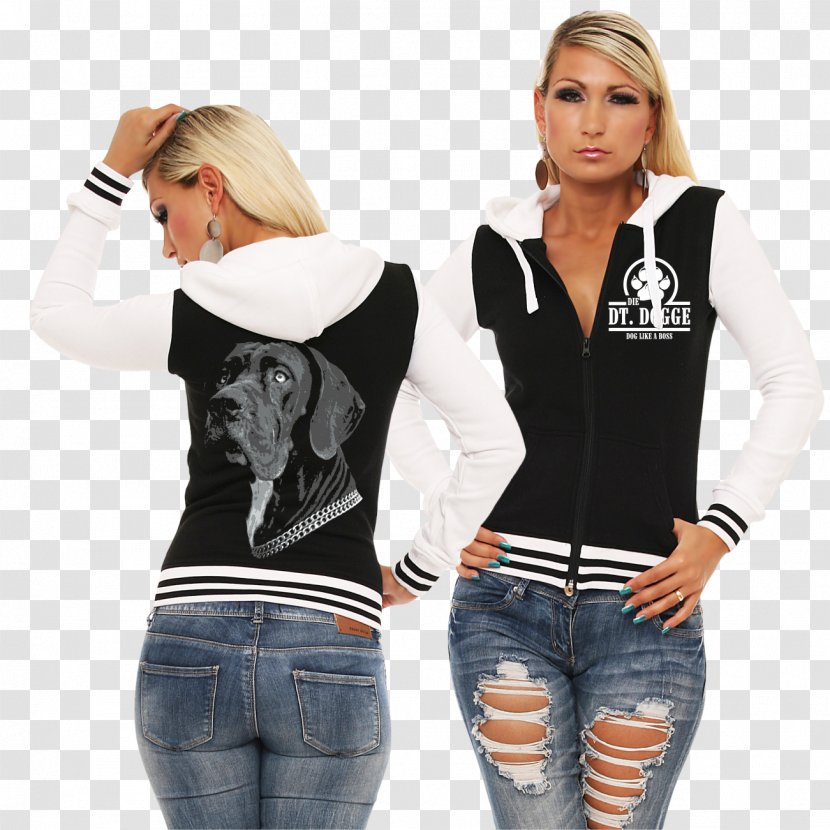 Hoodie T-shirt Jacket Shoulder - Outerwear - Deutsche Dogge Transparent PNG