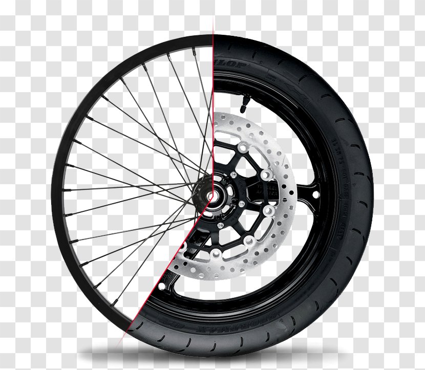 Alloy Wheel Car Scooter Rim Tire - Bicycle Transparent PNG