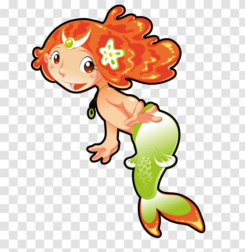 Cartoon Clip Art - Animation - Vector Mermaid Transparent PNG