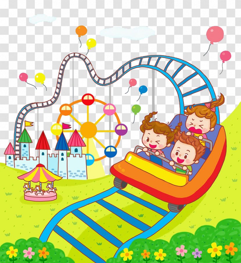 Roller Coaster Animation - Children Play Transparent PNG