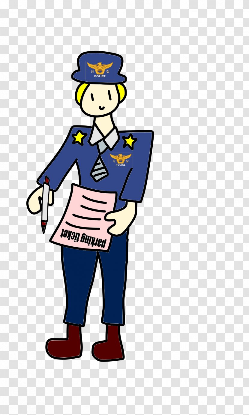 Parking Violation Police Officer Clip Art - Human Behavior - Ticket Cliparts Transparent PNG