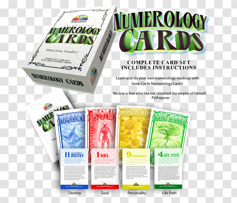 Game Brand Numerology Cards By Donetta Huffman Product - Games - Semicircle Chart Transparent PNG