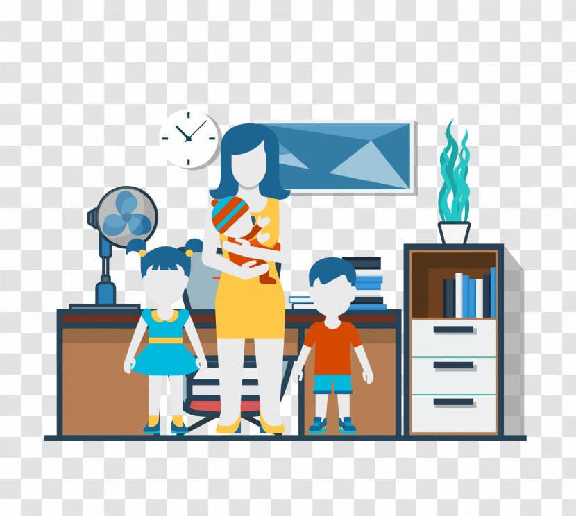 Cartoon Illustration - Art - Vector Pattern Simple Graphic Family Life Transparent PNG