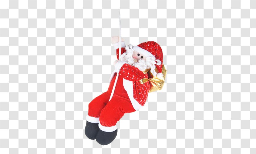 Pxe8re Noxebl Santa Claus Christmas Ornament - Gift - Rope Climbing Old Baby Doll Transparent PNG