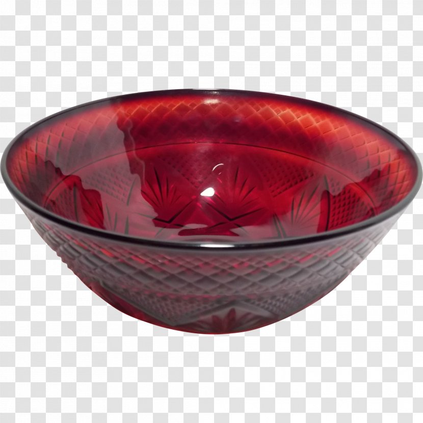 Glass Tableware Bowl Maroon Transparent PNG