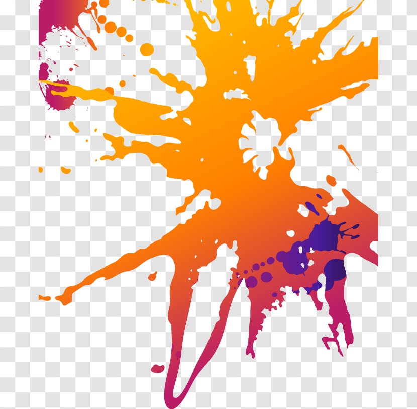 Painting Ink Illustration - Paint - Abstract Color Pattern Transparent PNG