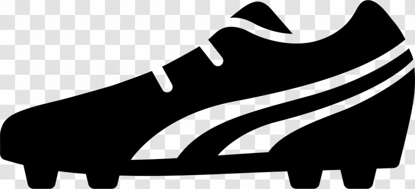 Football Boot Sneakers Shoe - Black And White Transparent PNG