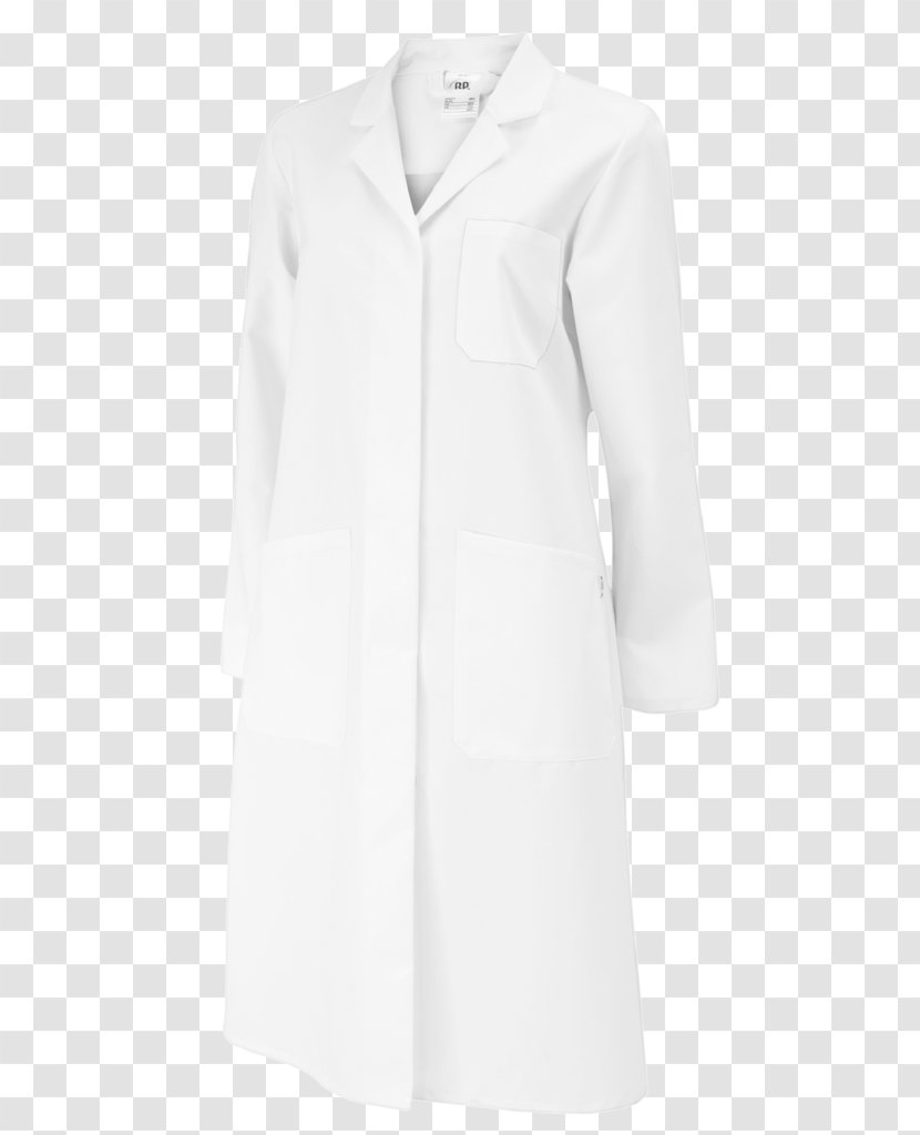 Lab Coats Sleeve Blouse Dress Neck - White Transparent PNG