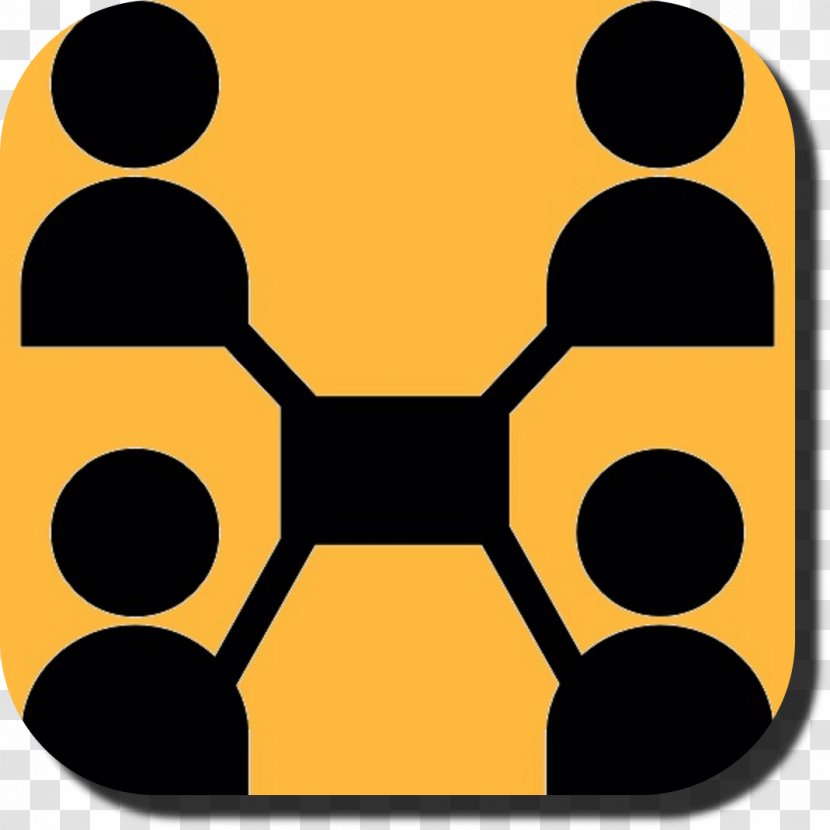 Social Media Network Community Group - Yellow - Collaboration Transparent PNG