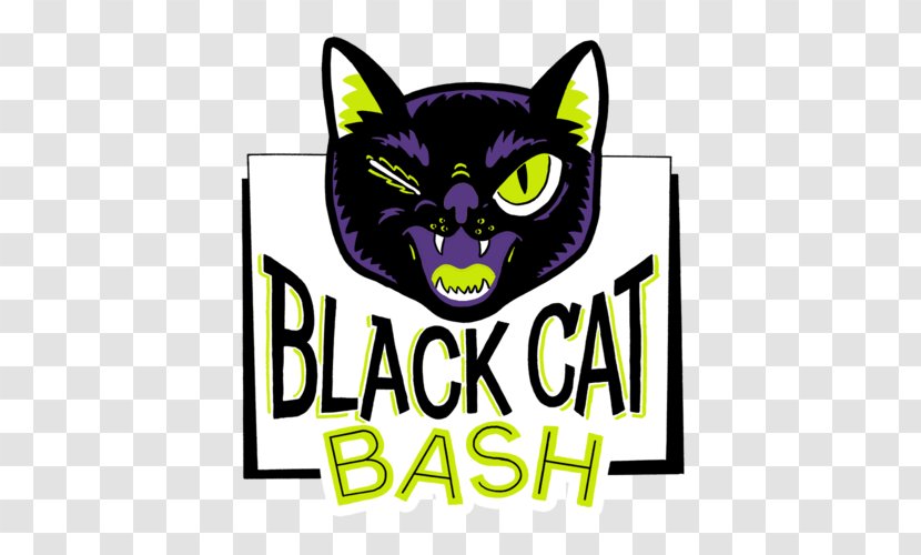 Whiskers Black Cat Bash Halloween - Snout Transparent PNG