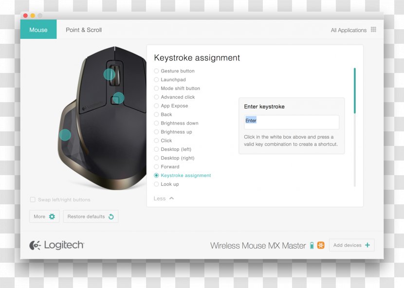 Computer Mouse Logitech MX Master - Input Devices Transparent PNG