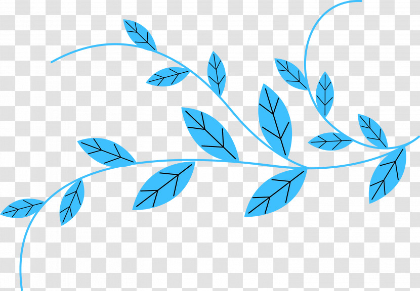 Leaf Plant Stem Petal Branch Blue Transparent PNG