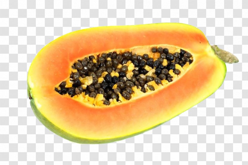 Fruit Papaya Food Muskmelon Vegetable - Tree - Half Transparent PNG