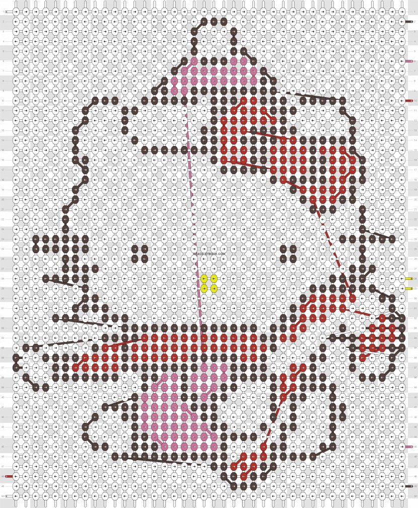 Cross-stitch Hello Kitty Bead Pattern - Stitch - Crossstitch Transparent PNG