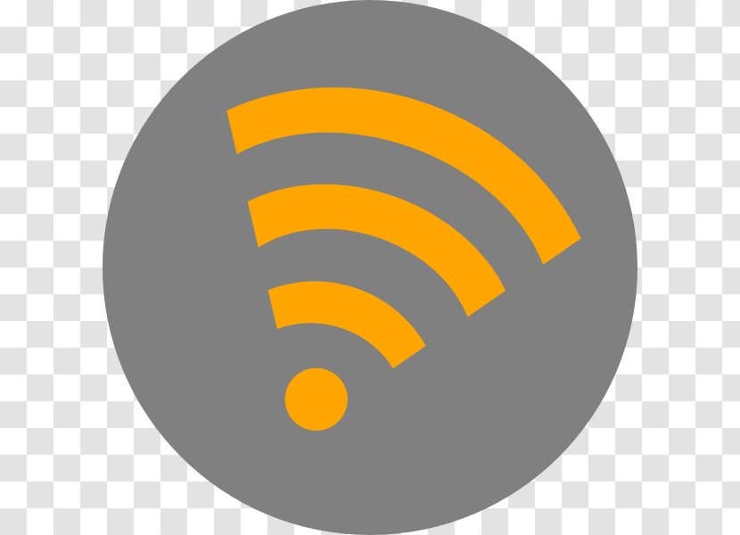 Logo Font - Orange - Yellow Wifi Transparent PNG