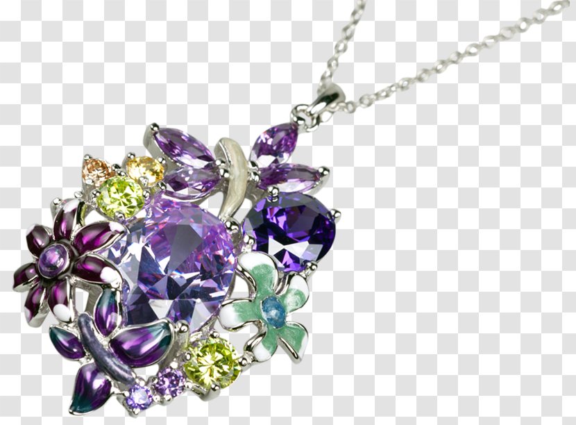 Jewellery Lilac Earring Amethyst Necklace - Charms Pendants - Flower Transparent PNG